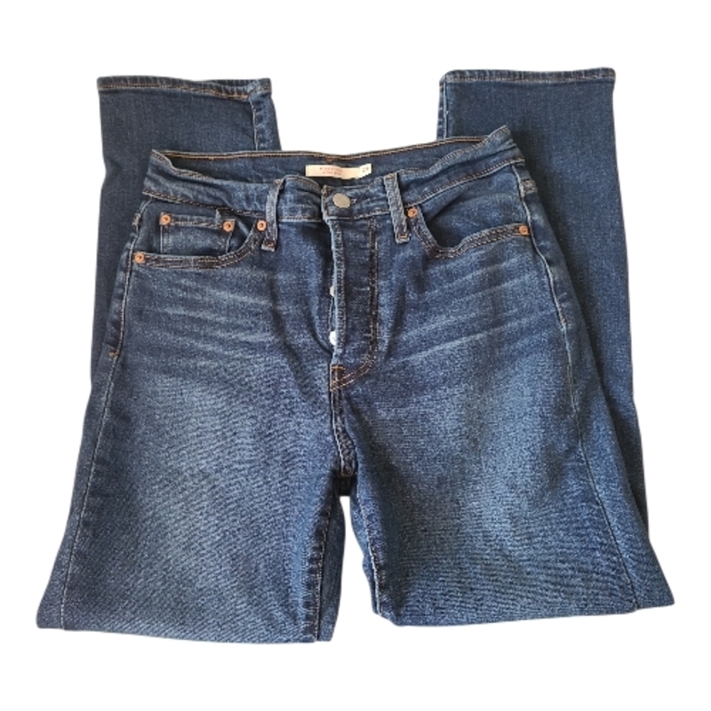 Levi's Wedgie Straight Medium Wash Blue Denim Jeans Waist 29